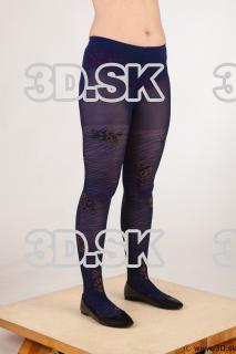 Leg purple tights black shoes of Nadine 0001